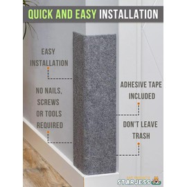 Corner Cat Scratcher – Wall Mounted Cat Scratcher – Cat Wall Scratch Pad – Corner Wall Scratcher for Cats – Wall Scratchers for Indoor Cats – Cat Scratch Post for Wall Corner Use