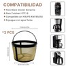 Filtros de Café Reutilizables de Acero Inoxidable, 2 Piezas, para