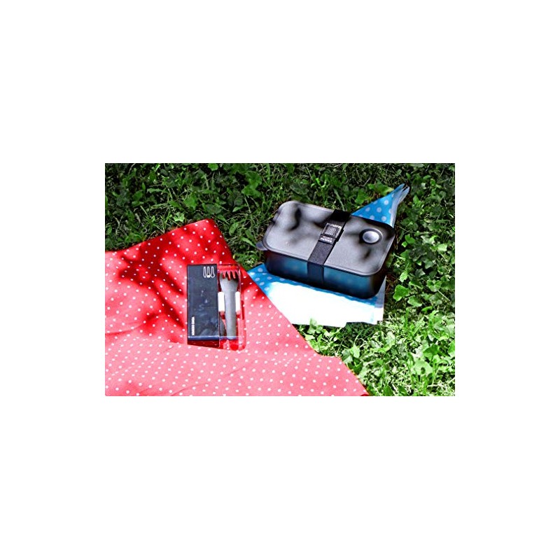 YOKO DESIGN 1387 Lunch Box Airtight Plastic Blue 19 x