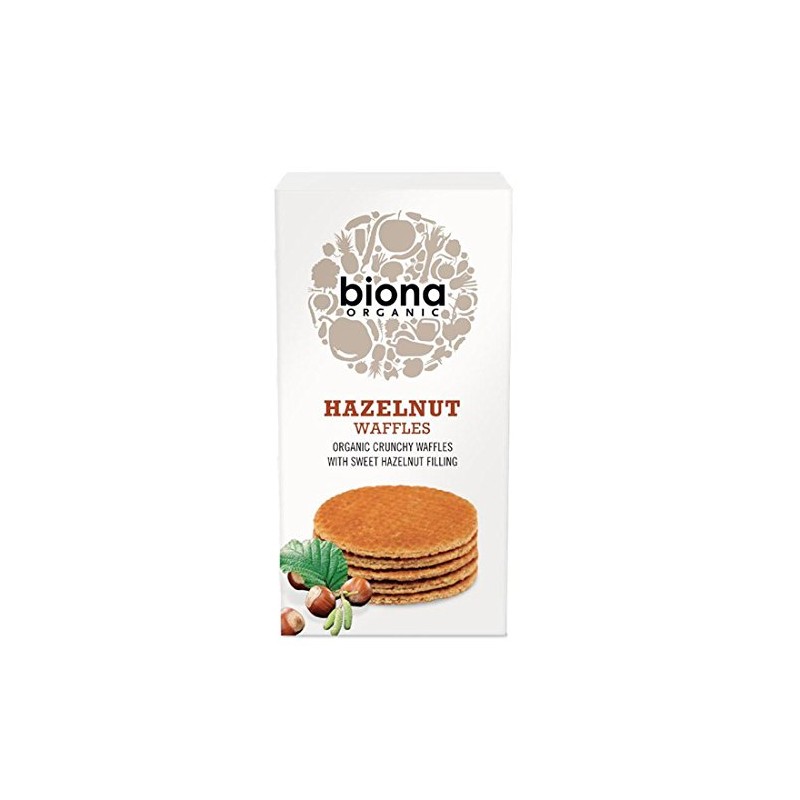 Biona | Hazelnut Syrup Waffles | 6 x 175g