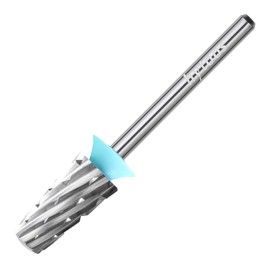 HYTOOS Safety Tapered Nail Drill Bits, 4XC Uncoated Smooth Top Barrel Nail Bit, 3/32 Two-way Carbide Drill Bits for Nails, Electric Drills Accessories Removal Manicure Arylic Powder