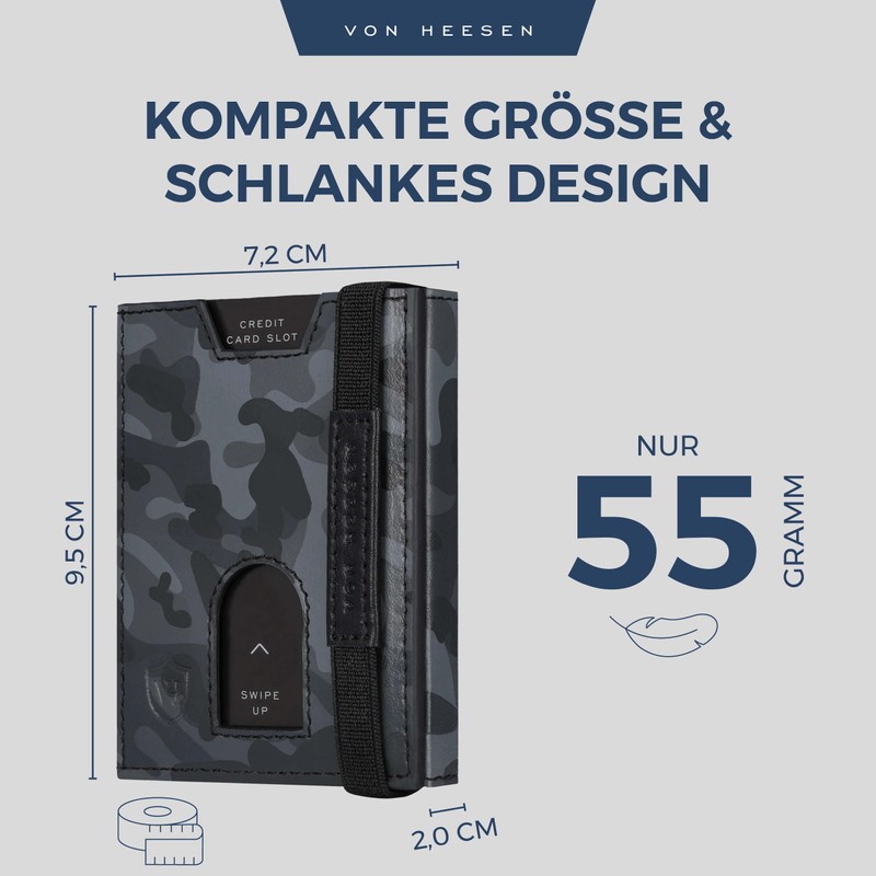 Von Hessen Slim Wallet with RFID Protection – Card Case