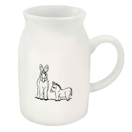300ml 'Donkey & Foal' Ceramic Milk Jug (MJ00006926)
