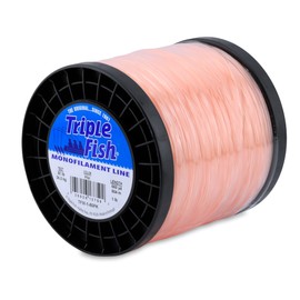 Triple Fish Monofilament Line, 80 lb / 36.2 kg Test.035 in / 0.90 mm Dia, Pink, 1 lb / 0.45 kg Spool, 660 yd / 604 m, (TFM-1-80PK)