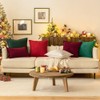 MIULEE Cordur Cushion Covers Pack of 2 Christmas Decorative Modern