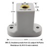 Busbar Insulator,Polyester Standoff Insulators with Screw, UL Material Busbar Insulator