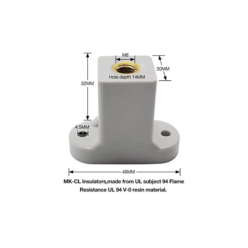 Busbar Insulator,Polyester Standoff Insulators with Screw, UL Material Busbar Insulator