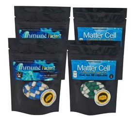 Factor de Transferencia y Matter Cell Alga AFA regenerador celular 240 capsulas 4 sobres resellables
