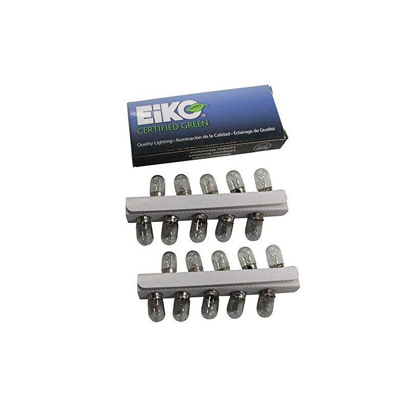 Eiko Pinball Light Bulb Lamps- Clear - Set of 20