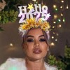 ACEDRE Light Up New Year Headband Glowing LED Star Sequin