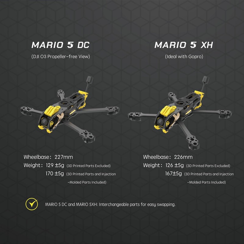 SpeedyBee Mario 5 Frame Mario 5 XH 04 Advanced Version