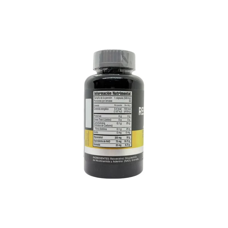 Suplemento Nutritional Resveratrol NAD 30 Cápsulas Sanabi Antioxidantes