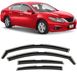 Voron Glass Voron Glass in-Channel Extra Durable Rain Guards for Nissan Altima 2013-2018, Window Deflectors, Vent Window Visors, 4 Pieces - 200713