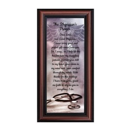 Doctor Gifts, Gifts for Medical School Graduation, Doctor Thank You Gift, Gifts for Doctors Office, Medical Doctor Gifts for Women or Doctor Gifts for Men, A Physician Prayer Framed Poem, 7434W