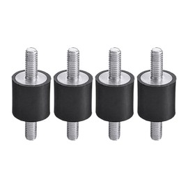 Fenteer 4X Rubber Studs Shock Absorber Anti Vibrations Isolator Mounts M5 Rubber Vibrations Isolator Mounts for Automobile Boat Coils