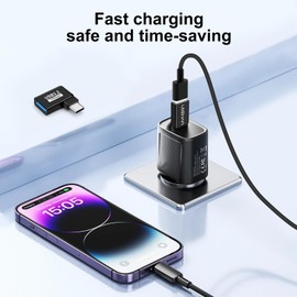 leizhan USB 3.2 Adapter 2pcs, USB-A Buchse zu Typ-C Stecker Adapter, 10gbps schnelle Datenübertragung OTG Verlängerung Stecker Adapter