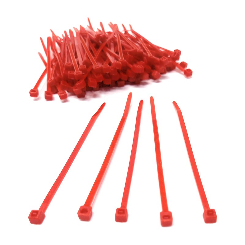 Nylon Cable Ties, 100mm x 2.5mm, Pack of 100, Plastic