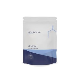 MoleQlar Glycine Powder 300 g - Certified and Pure Glycine Powder with Stable Fabric Content - 5 g per Serving - with Practical Measuring Spoon