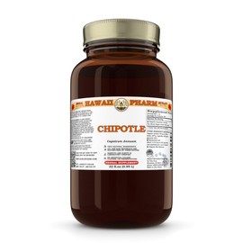 Chipotle (Capsicum Annuum) Dry Whole Pepper Tincture, Made in Hawaii, Organic Raw Materials, All Natural, Vegan, Pure Liquid Extract - 32 fl.oz