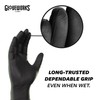 GLOVEWORKS Black Disposable Nitrile Industrial Gloves, 5 Mil, Latex/Powder-Free, Food-Safe,