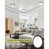 hepside 1PACK LED Flush Mount Ceiling Light, 3CCT Selectable 3000K-4000K-6500K