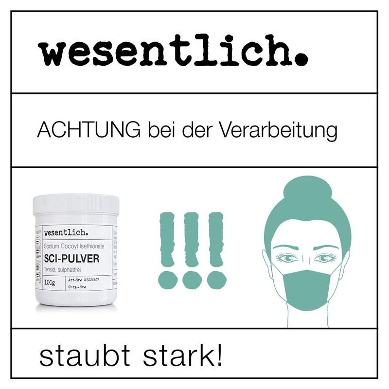 SCI - Sodium Cocoyl Isethionate 100g in Resealable Screw Cap