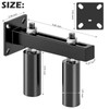 LAJIAOZ 6" Slide Gate Guide Roller with Black Steel Bracket