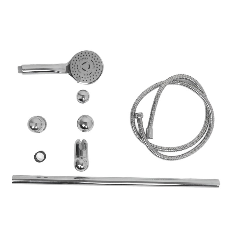 Shower Slide Rail Set 360° Rotation Adjustable Height with 1.5m