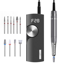 50000 RPM Efile Nail Drill for Acrylic Nails Rechargeable Portable Nail Filer Electric Cordless Nail Drill with Ceramic Drill Bits for Manicure Nail Salon