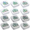 Goodma 12 Pieces Square Metal Empty Tins Home Storage Containers