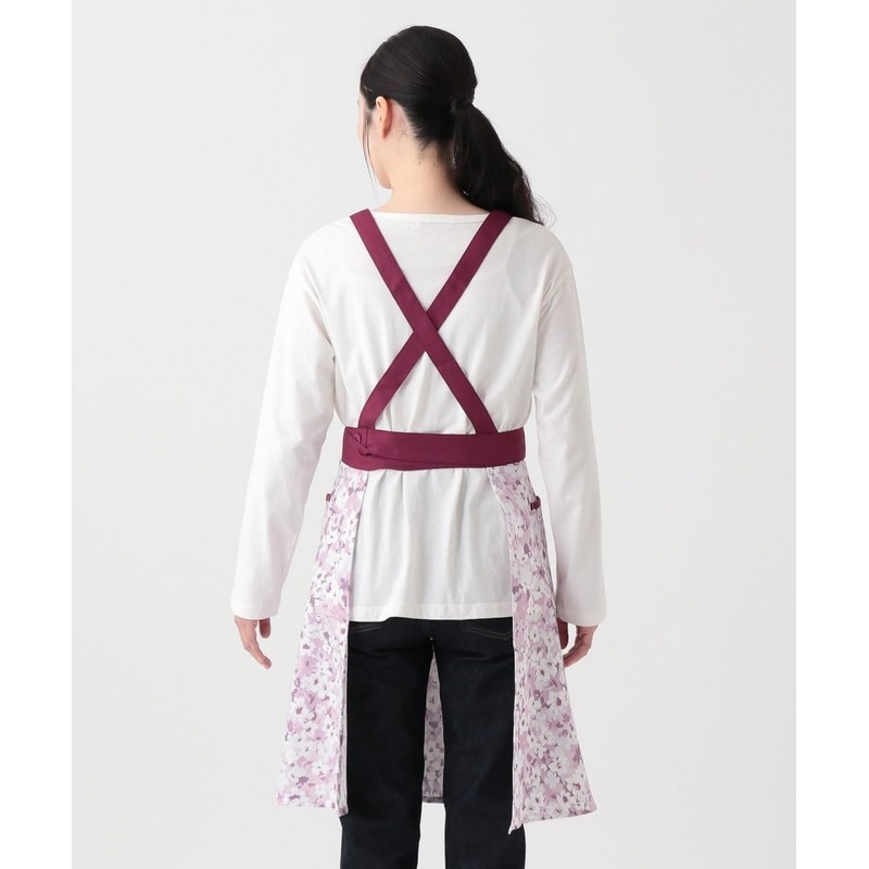 Afternoon Tea Living Apron JJ17 Large Floral Apron, Pink