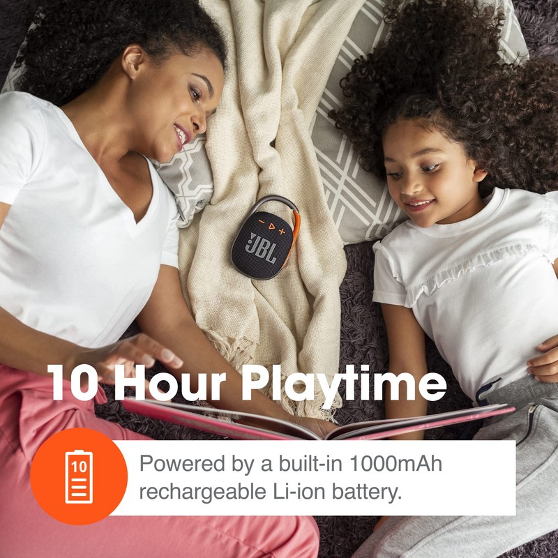 JBL Clip 4 Portable Bluetooth Speaker (Teal) + Bundle with