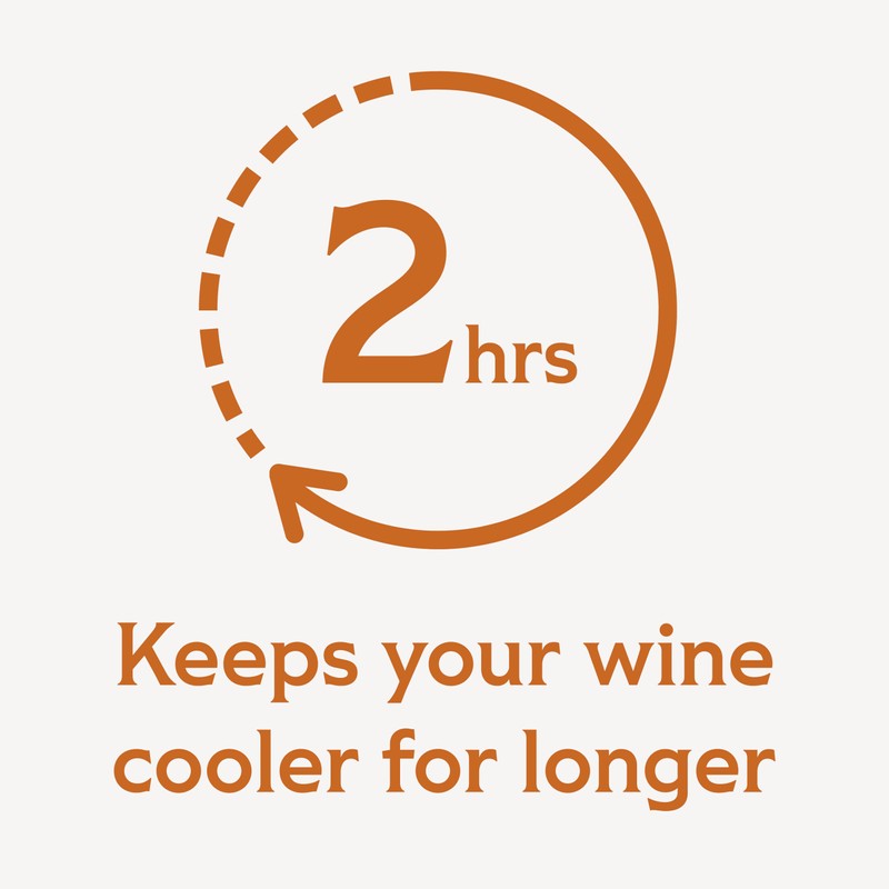 Oak & Ember® Wine Cooler Sleeve: Portable, Lightweight Design Chills