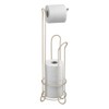iDesign Classico Metal Toilet Tissue Roll Reserve Organizer for Bathroom,