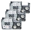 Casio XR-12WE Nameland Tape, 0.5 inch (12 mm), Set of