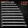 HORUSDY Extra Long Ratcheting Wrench Set, 8-22MM Double Box End,