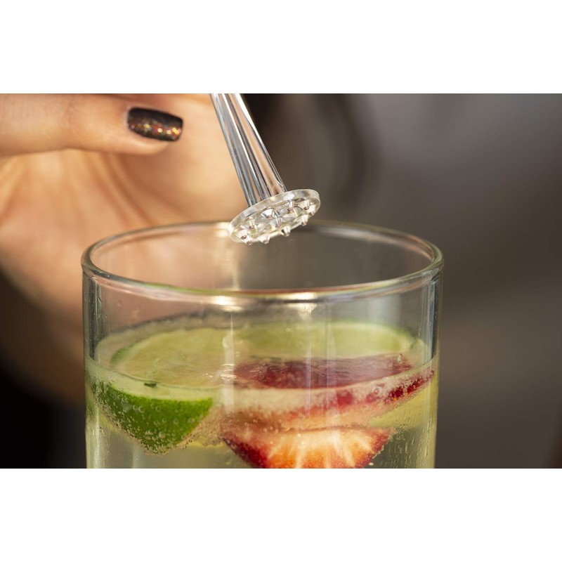 Swizzle Lemon Muddler for Cocktail and Ice Tea Drinks (Pack