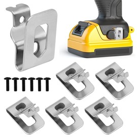 6 Pack Belt Clips, Stainless Steel Belt Hook Clip, Drill Clips Tool Belt Hook Drill Clip, Connect Holders Waist Buckle for 20V Power Tools Driver Drill Clip Hook Tools