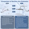 Hibbent Upgraded 13'' Shower Head Combo, High Pressure 5-spray Rainfall