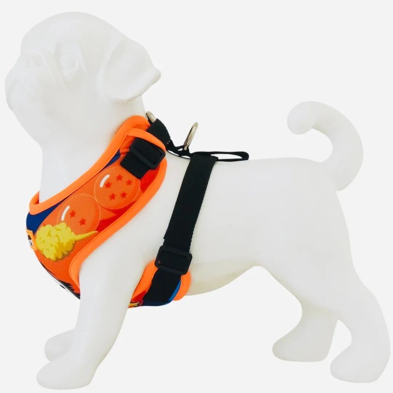 Arnés Pechera Ajustable Antitirones Para Perro Chico Mediano Goku 5