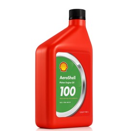 AEROSHELL OIL 100 MINERAL LUBRICATING OIL FOR AIRCRAFT PISTON ENGINES 1QRT