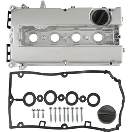 Aluminum Engine Valve Cover Kit with Gasket, Bolts, Oil Filler Cap Compatible with 2011-2016 Chevy Cruze, 2012-2018 Sonic, 2013-2020 Trax, 2009-2011 Aveo Aveo5 1.6L 1.8L Replace# 55558673 55564395