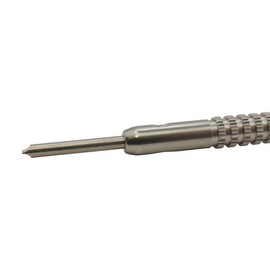 Horotec MSA01.214 Watchmaker's Screwdriver, Stainless Steel T-Shaped Body and Bit, Ball Bearing Aluminium Head, Swiss Made (1.2 mm)