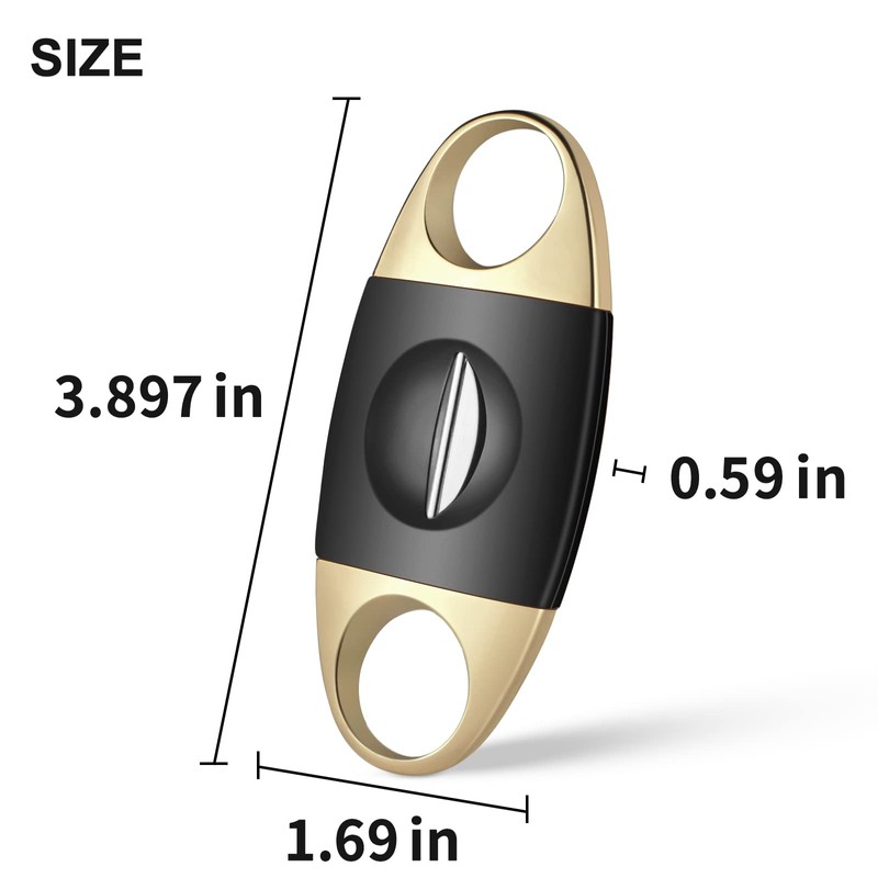 Cigar Cutter and Lighter Set - Butane Torch Lighter with