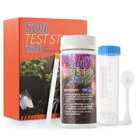 AAwipes Soil pH & Nitrogen Test Kits 2 in 1 Soil Testing Kits with Test Tube 100 Pcs Test Soil for Garden Lawn Grass Flower Vegetable Compost Nutrients Plants（100）