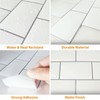 WALPLUS 3D Tile Stickers Peel and Stick Backsplash Splashback Decals