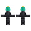 Sprayer Boom Nozzles Nozzle Tip,2Pcs External Thread Agricultural Sprayer Fan