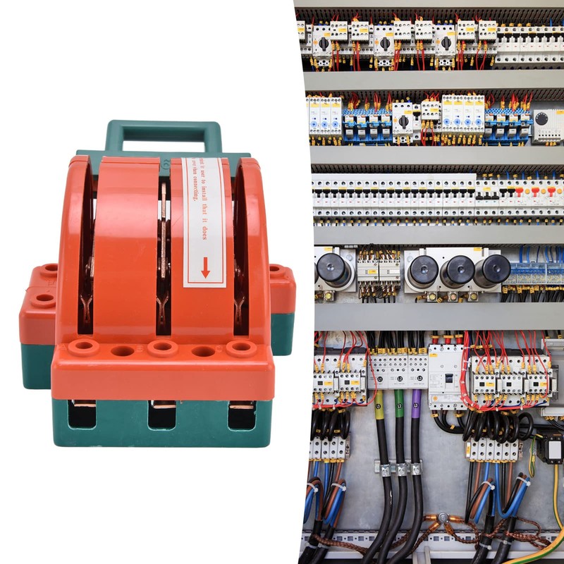380V 3 Pole Disconnect Knife Switch, Simple Installation Electric Knife