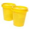 Tupperware Minis Midgets Storage Containers Set of 2 in Lemon