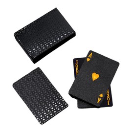 Black Diamond Plastic Poker Cards Plastic Waterproof Playing Cards - Playing Cards in 54 Cards, 1 Deck of Playing Cards PVC Plastic
